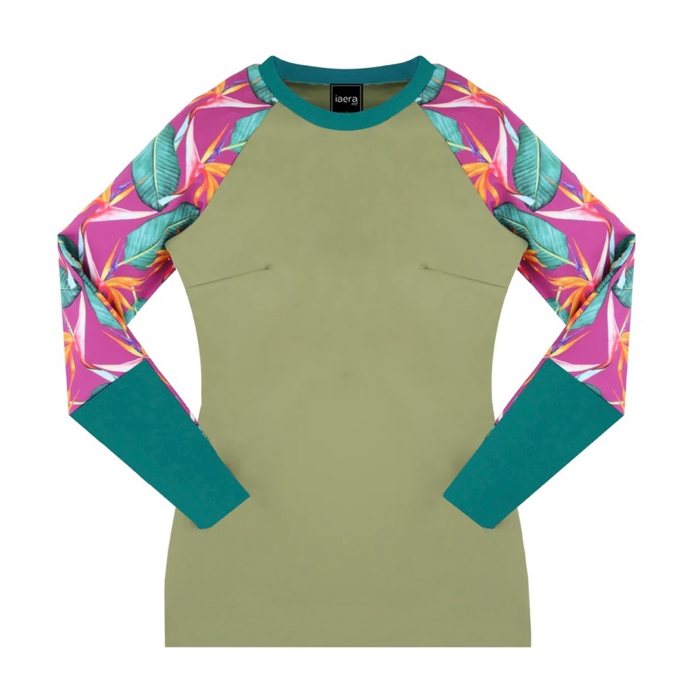 Tropical Print Rash Guard Set - Picture 2 of 6